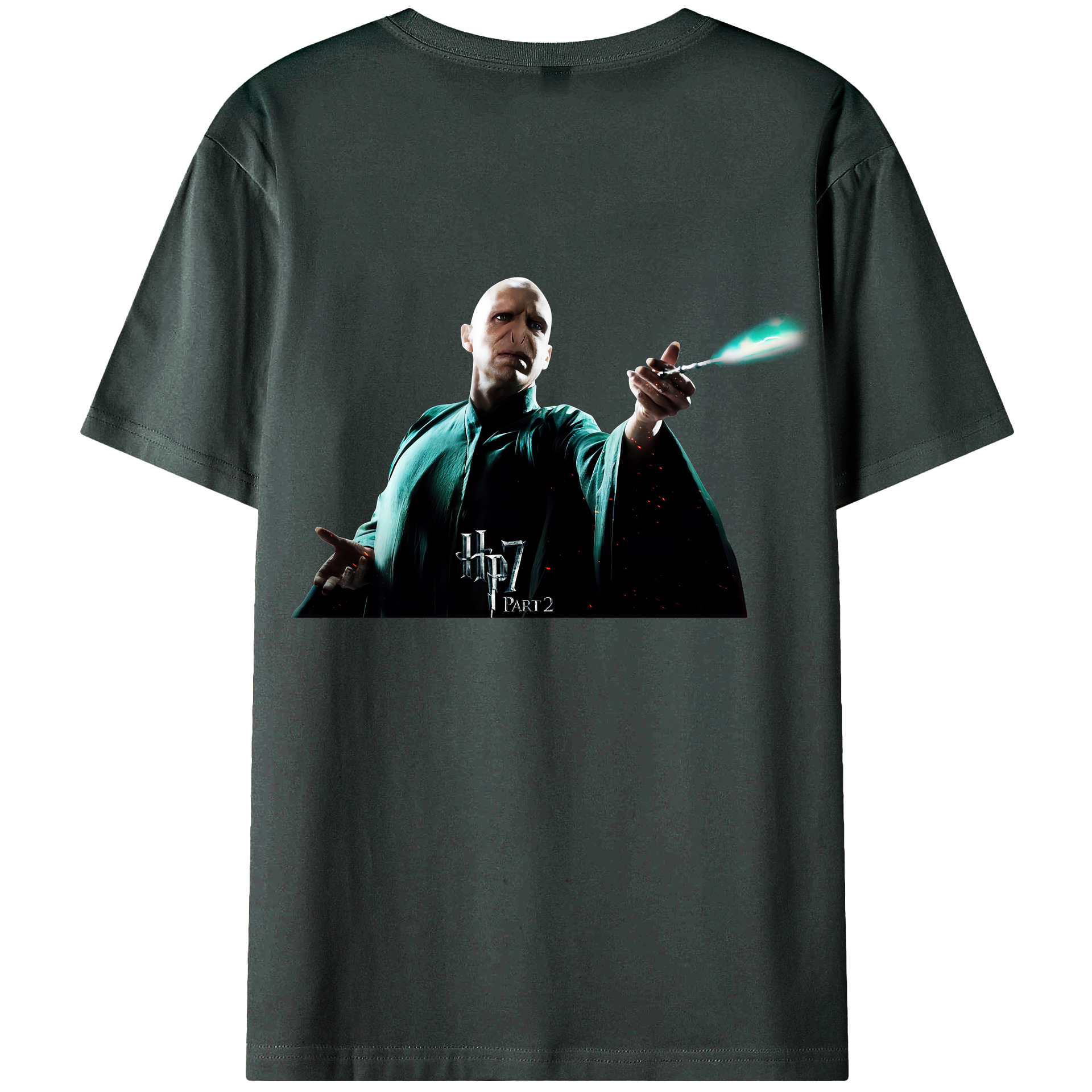 （画像用） Harry Potter ハリー・ポッターシリーズ 綿100％ メンズ半袖Tシャツ（バックプリント） 通気性